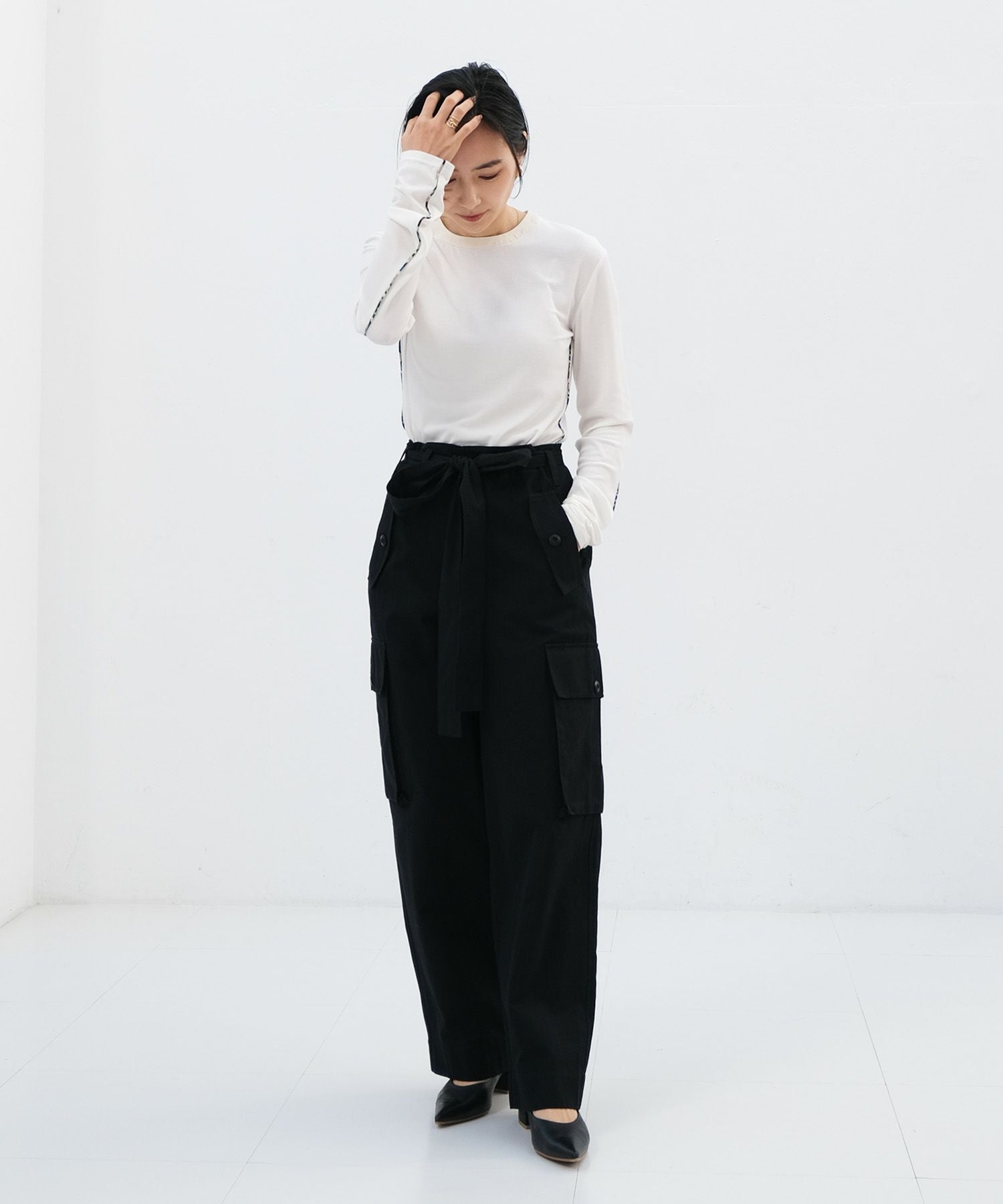 mayurio　AKTE ベルテッドカーゴパンツ¥16,830 サイズ2 ベルテッドカーゴパンツ | AKTE