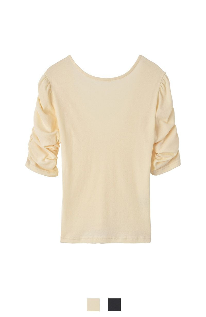 AKTE バックオープンブラウス AKTE（アクテ） ブラウス シャツ バックオープンフリルボレロ
